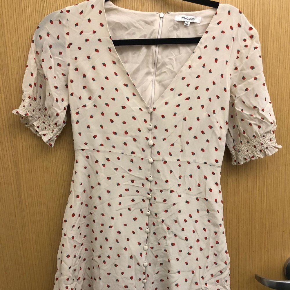 Madewell Strawberry Print Dress